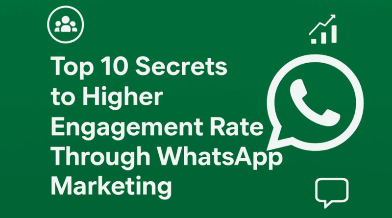 Top 10 Secrets to Higher Engagement Rates Through WhatsApp Marketing