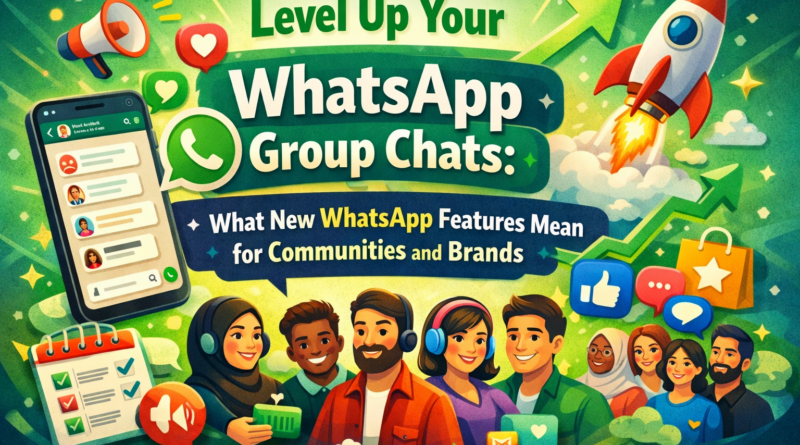 Level Up Your WhatsApp Group Chats: What New WhatsApp Features Mean for Communities and Brands